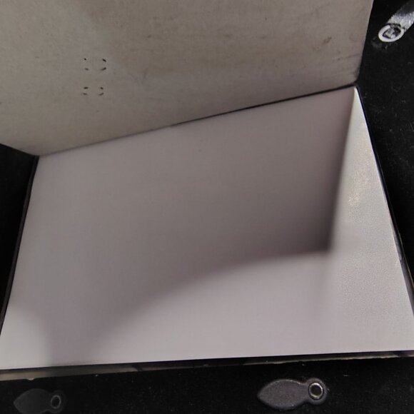 Stonebriar Mosaid Glass Photo Frame 4x6 Butterflies Purple Cream Iridescent Tile - Picture 7 of 15